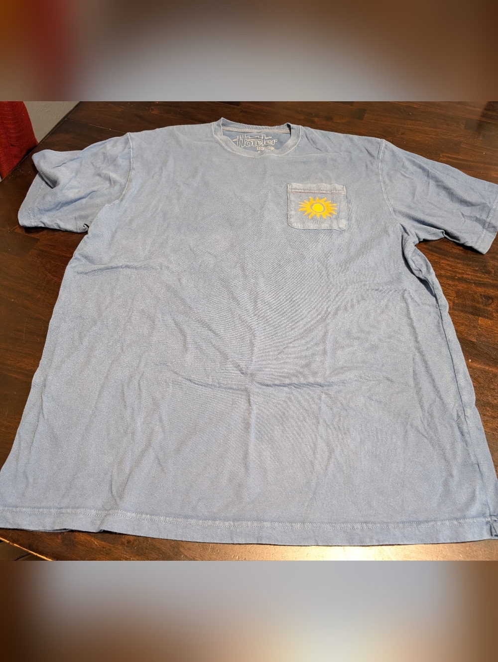 Howler Brothers Short Sleeve Pocket Tee with Yellow Sun, Mens XXL